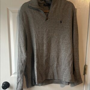 Polo by Ralph Lauren Gray Quarter-Zip Sweatshirt